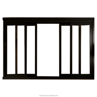 Ventanas Corredizas de Aluminio de 3 Paneles con Rotura de Puente Térmico, Modernas, Eficientes Energéticamente, Doble Vidrio Tintado, Insonorizadas