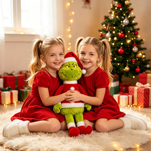 Peluche Grinch <span class=keywords><strong>de</strong></span> Noël faite à la main, monstre vert en peluche douce, jouet <span class=keywords><strong>de</strong></span> Père Noël pour la décoration <span class=keywords><strong>de</strong></span> Noël à la maison, cadeau pour enfants, décorations <span class=keywords><strong>de</strong></span> fête <span class=keywords><strong>de</strong></span> fin d'année - Product Image 5