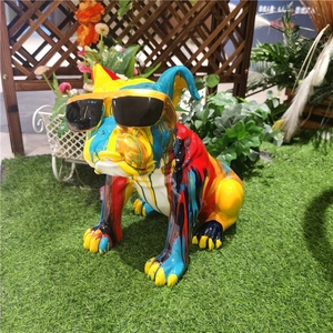 Escultura de resina de perro tipo buggy, escultura de perro <span class=keywords><strong>Bulldog</strong></span> de tamaño real para Decoración - Product Image 4