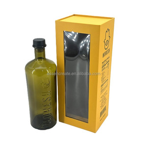 Scatola a forma di libro con grande finestra con copertina magnetica per <span class=keywords><strong>Vodka</strong></span> Whisky vino ecc. Contenitore di carta regalo rigido - Product Image 3