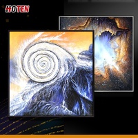 Peinture à l'huile abstraite tridimensionnelle faite à la main, taille personnalisée, art mural pour salon, peinture murale simple et créative, restaurant
