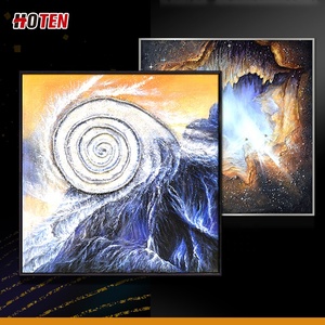Peinture à l'huile abstraite tridimensionnelle faite à la main, taille personnalisée, art mural pour salon, peinture murale simple et créative, restaurant - Product Image 4