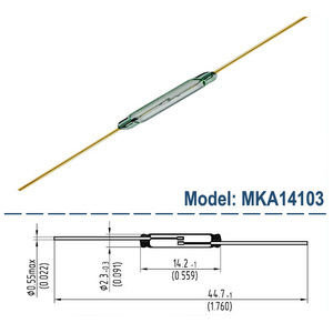 Interruttore a Reed in Vetro Miniaturizzato 2/3 Pin 10mm 14mm 20mm 50mm/<span class=keywords><strong>Sensore</strong></span> <span class=keywords><strong>Magnetico</strong></span> in Plastica SMD/Interruttori Relè a Contatto Normalmente Aperto/Chiuso - Product Image 3