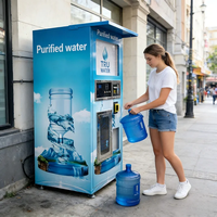 Distributeur automatique de shampooing et de détergent liquide à service libre avec paiement par code QR, capacité de 600 litres