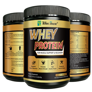 Proteína de suero WinsTown en polvo, alta en proteínas para el apoyo y la recuperación muscular, aumento de peso, suplemento dietético de proteína de suero en polvo. - Product Image 1