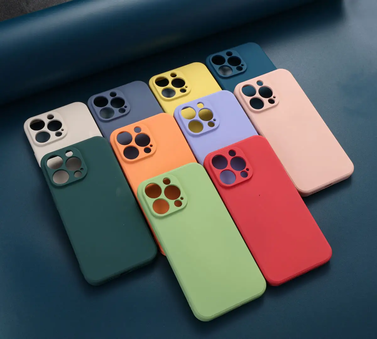 Hete Zachte Hoes Vloeibare Siliconen Tpu Telefoon Hoesje Kleurrijke Mobiele Telefoon Case Voor Iphone 13 Case