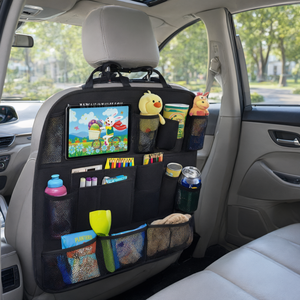 Oxford Fabric Car <b>Seat</b> Back Organizer Universal <b>Storage</b> Bag with Cup Holder Mesh Pocket - Product Image 2