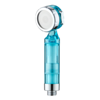 Nouvelle conception de mini-douche murale avec 3 fonctions, style coréen et japonais, finition chromée, filtre en coton PP, jet de massage, idéale pour les voyages