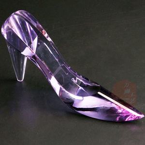 Zapatos de cristal de <span class=keywords><strong>Cenicienta</strong></span> de varios colores, decoración de tacón alto transparente, adorno para regalo, CPW-14A - Product Image 2