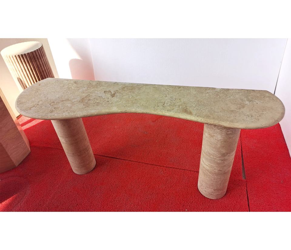 high Entrance Table Hallway Living Room Furniture Luxury Modern Tubby Stone Console Table