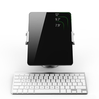 Support de tablette réglable en alliage d'aluminium pour tablettes de 12 pouces et moins, support de tablette extensible à pince pour bureau