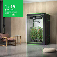 Jardin intérieur hydroponique 600D boîte de culture 60x60cm 90x90cm 120x120x200cm redfarm lumière LED boîte de culture kit complet