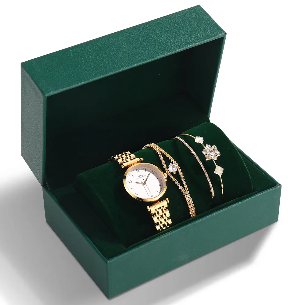 IBSO 001 브랜드 여성 시계 선물 세트 패션 목걸이 시계 세트 여성 쥬얼리 세트 패션 크리 에이 티브 쿼츠 시계 생일 선물