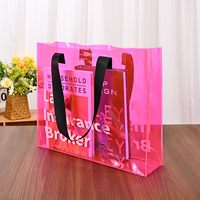Sac fourre-tout en PVC imperméable à l'eau de luxe à deux lettres à la mode pour femme, logo personnalisé, bon marché, vente en gros