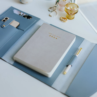 Organizador de Portafolio de Cuero RR, Porta Cuadernos, Organizador de Viaje para Mujer, Funda para Agenda, Papelería, Regalo, Funda para Teléfono