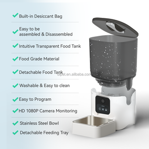 Cuenco para gatos para <span class=keywords><strong>comer</strong></span> lentamente, comedero automático para gatos, cuenco para perros, dispensador inteligente de comida para perros y Mascotas - Product Image 6