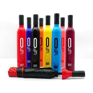 Promotion New Design Wholesale Customized Printed Bottle Shape Gift Advertising Branded <b>Umbrellas</b> Wine Bottle <b>Umbrella</b> - Product Image 4