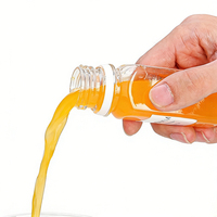 Botol Jus Plastik PET Mini 60ml, Dapat Diisi Ulang, Wadah Cairan Bening, Konsentrat Jus, Minuman Jahe, Botol Plastik