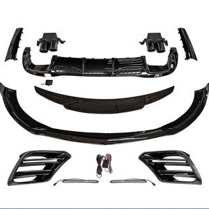 Mercedes-Benz S-Class W223 Full Body Kit Black ABS B Style Front Rear Lip Side Skirts 21+ - Product Image 2