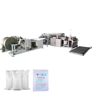 Saco de arroz pp de cimento de alta velocidade Zhejiang linha de produção saco de arroz 50kg tecido hdpe saco de polipropileno que faz a máquina para a ligação de azulejos