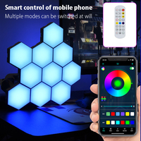 Lampe de nuit créative à LED en nid d'abeille avec capteur de mouvement tactile modulaire à assembler soi-même, livraison directe