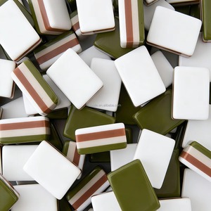 Tuiles de Mahjong Américaines en Acrylique Coloré Bleu Marine à 4 Couches, Gravées sur Mesure, Ensemble de 160 Tuiles, MOQ 1 Ensemble - Product Image 2