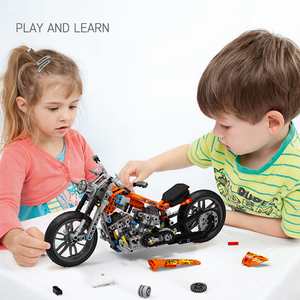 Bộ Đồ Chơi Xây Dựng Mô Hình Xe Máy Cơ Học STEM, Bộ Sưu Tập Xây Dựng, Khối Xe Máy Tương Thích Cho Trẻ Em - Product Image 2