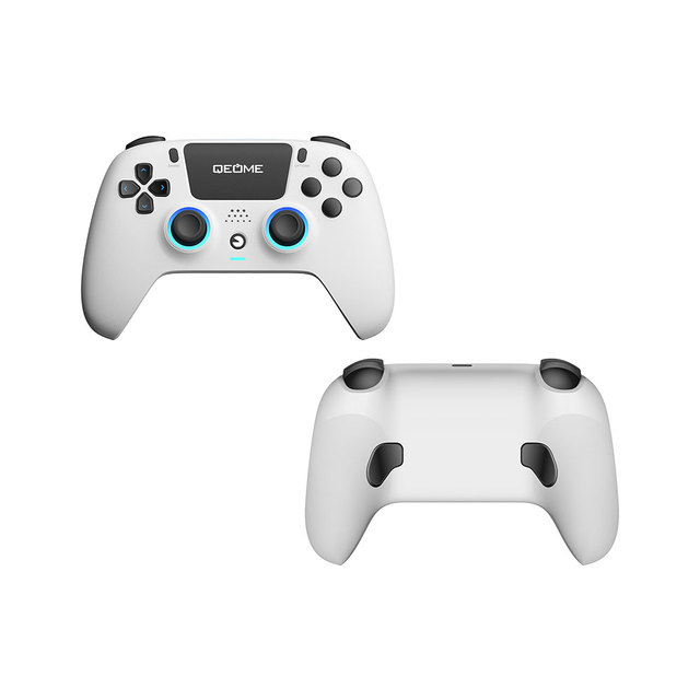 C-STAR CS-P4026 Wireless PC/P4 Gamepad with Touchpad Speaker Vibration Motor RGB Light Six-axis Gyroscope-Programmable Buttons
