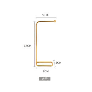 Expositor de Joyería Metálico Moderno y Minimalista para Pendientes y Collares, Decoración para Tiendas de Joyería - Product Image 5