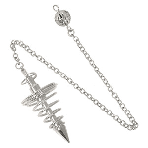 Pendolo in Rame per Radiestesia, Ciondolo Curativo per Divinazione, Cono a Spirale per Reiki, Gioiello Divinatorio - Product Image 2