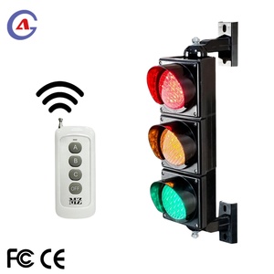 รีโมทคอนโทรลไฟจราจรกันน้ำ 100 มม. 4 นิ้ว AC 85-265V ไม่ต้องใช้แบตเตอรี่ FCC จัดส่งจากโรงงานในสหรัฐอเมริกาโดยตรง - Product Image 1