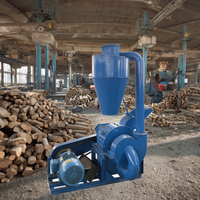 Broyeur à disques à lame de marteau multifonctionnel haute performance pour copeaux de bois et planches, capacité 1,5T, broyage 3-30mm, essentiel pour la production de sciure de bois, avec moteur et roulement
