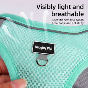 Arnés Reflectante Antideslizante para Perros, Accesorio Duradero para Mascotas con Chaleco Transpirable y Suave para Pasear - Product Image 3