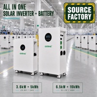 Inverter Solaire Hybride 6.5kW 10kWh avec Batterie Lithium LiFePO4 48V/51.2V pour Système de Stockage d'Énergie - Vente en Gros Direct Usine