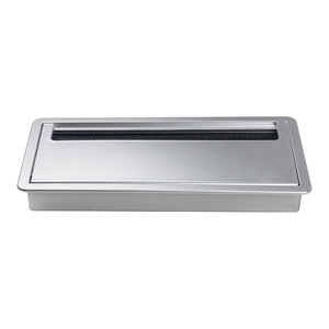 Cache-câble rectangulaire en plastique ABS, anti-poussière, pour rangement et dissimulation, type mural pour bureau - Product Image 1
