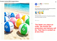 Ballons de plage promotionnels en vrac, ballons de plage gonflables surdimensionnés de 28 cm avec logo, ballons en PVC colorés personnalisés, cadeaux d'entreprise