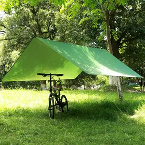 LIPEANリア屋外キャノピー超軽量キャンプテントオーニングオーニング5x3mシルバーコーティング日焼け止めサイドテントカーテン