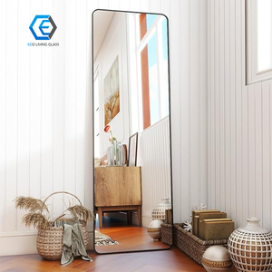 <span class=keywords><strong>Specchio</strong></span> da Terra Rettangolare Grande Personalizzato in Oro, <span class=keywords><strong>Infrangibile</strong></span>, a Figura Intera per Parete o Pavimento - Product Image 3