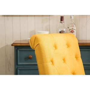 DB histed ED ED Parsons เก้าอี้รับประทานอาหารสีเหลือง-Minimalist เฟอร์นิเจอร์บ้านพนักพิงสำหรับห้องนั่งเล่นบ้านสำนักงาน - Product Image 5