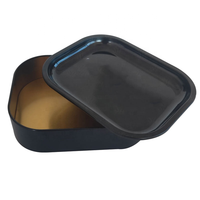 Plateau à rouler en métal coloré moderne sur mesure avec boîte de rangement et broyeur pour accessoires de cigarette, certifié ISO9001 - Vente en gros