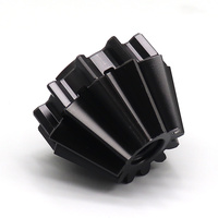 Plastique d'engrenage personnalisé PEEK + GF 30 STEEL Aluminium Composants d'engrenage d'usinage CNC