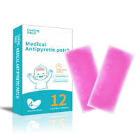 Patch de gel rafraîchissant instantané à la menthe pour bébés et adultes - Sûr pour la peau, rose, 12*5cm, pour le front, réduit la fièvre et soulage les maux de tête