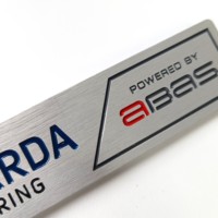 Insigne personnalisé en laiton gravé au laser Plaques en laiton Logo en aluminium anodisé Plaque signalétique Étiquette Ss Plaque signalétique en métal en acier inoxydable