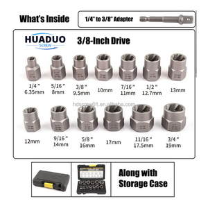 14 шт., промышленный 1/4 "до 3/8", набор для извлечения болтов из углеродистой стали - Product Image 4