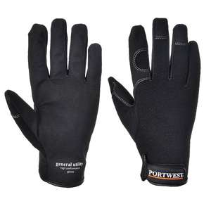 PORTWEST - A700BKRXL Guante negro de alto rendimiento de utilidad general-GUANTES EAN 5036108162635 - Product Image 1