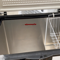 Congélateur horizontal commercial à porte simple en acier inoxydable pour la congélation de la viande, refroidissement direct