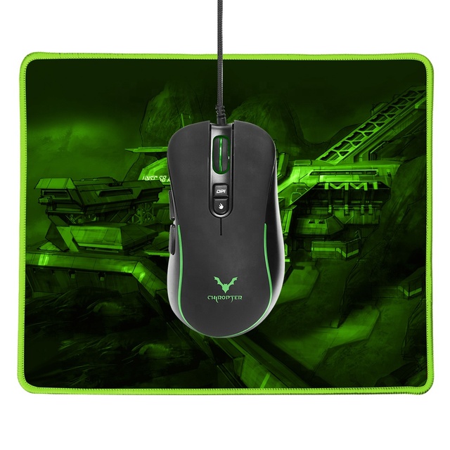 Well Packed in Box Anti-sweating Prevents Edge Warping 1200-1800-2400-3600 DPI RGB Wired Gaming Mouse and Mouse Pads Combo