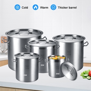 Oem Ukw kitchenwares lớn công nghiệp ráp nấu ăn chậu parini đồ nấu nướng súp thép không gỉ Chứng Khoán nồi thiết lập - Product Image 4