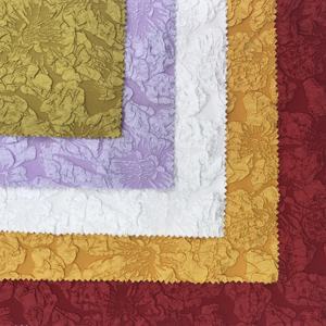 Jacquard พื้นผิวโพลีเอสเตอร์ทอพร้อมดอกลิลลี่ยกการออกแบบรูปแบบลิลเลียมมิติ 3 มิตินูน - Product Image 5