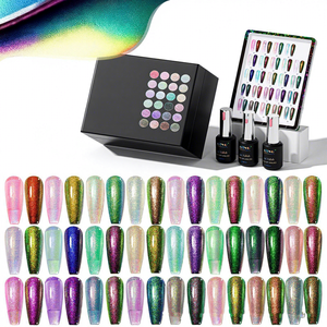 Nuevo Set de Esmalte de Uñas en Gel Camaleón de 24 Colores, 15ml, con Cuentas de Gel, Degradado Luminoso, Textura Fina y Brillante, Suministros para Pintar Uñas - Product Image 1